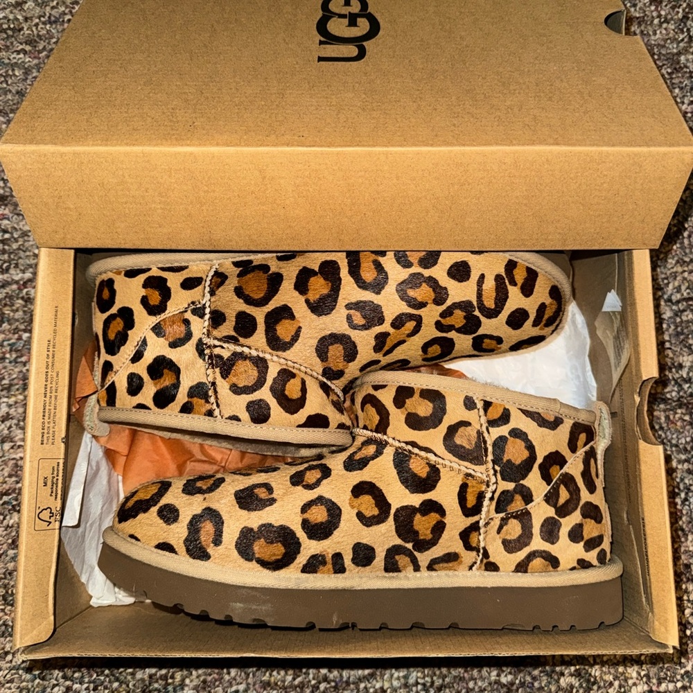UGG Tan Leopard Boots